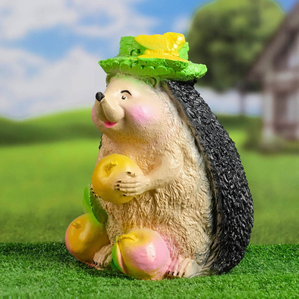 Изображение товара Фигурка для сада Хорошие сувениры Ежик с тремя яблоками / 3528573