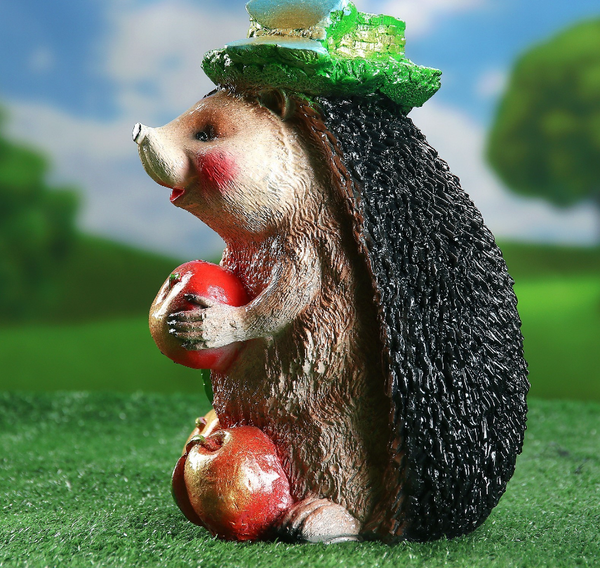 Изображение товара Фигурка для сада Хорошие сувениры Ежик с тремя яблоками / 3528573