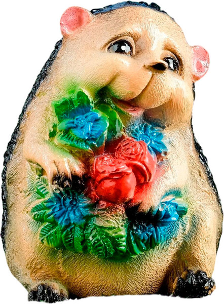 Изображение товара Фигурка для сада Хорошие сувениры Ежик с цветами / 4871331