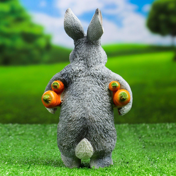 Изображение товара Фигурка для сада Хорошие сувениры Зайка несет морковь / 5155104