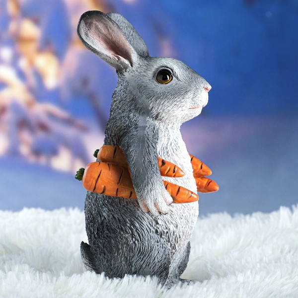 Изображение товара Фигурка для сада Хорошие сувениры Зайка несет морковь / 5155104