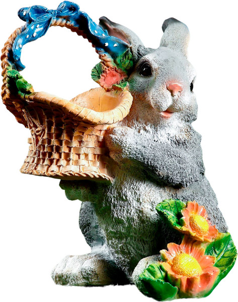 Изображение товара Фигурка для сада Хорошие сувениры Зайка с лукошком / 1128170