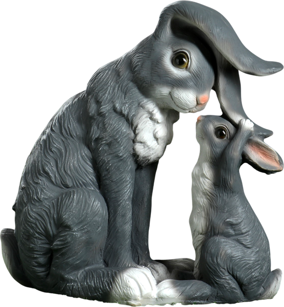 Изображение товара Фигурка для сада Хорошие сувениры Зайчиха и зайчонок / 4931385