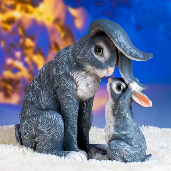 Изображение товара Фигурка для сада Хорошие сувениры Зайчиха и зайчонок / 4931385