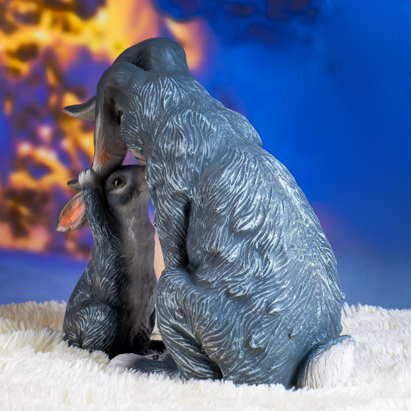 Изображение товара Фигурка для сада Хорошие сувениры Зайчиха и зайчонок / 4931385