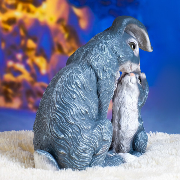 Изображение товара Фигурка для сада Хорошие сувениры Зайчиха и зайчонок / 4931385