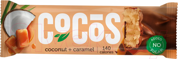 Изображение товара Набор протеиновых батончиков FitnesShock Карамельный кокос (12x35г)