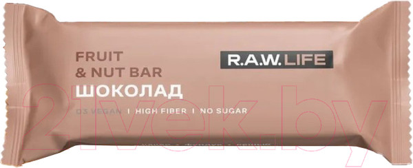 Изображение товара Энергетические батончики R.A.W. Life Шоколад (15x47г)