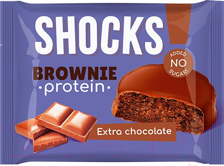 Изображение товара Набор протеинового печенья FitnesShock Shocks Брауни Шоколадный (9x50г)
