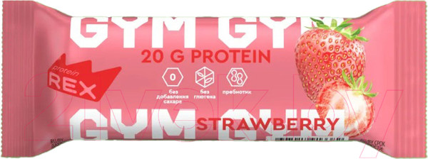 Изображение товара Набор протеиновых батончиков ProteinRex 33% Клубничный десерт (15x60г)