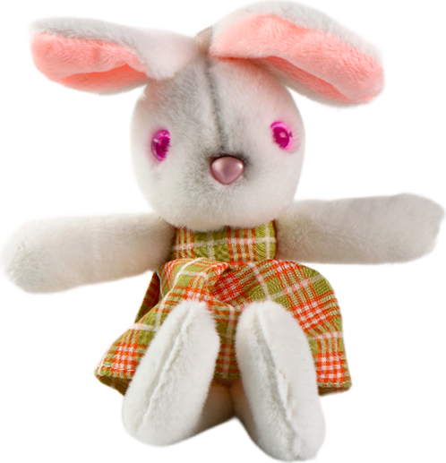 Изображение товара Мягкая игрушка Milo Toys Зайка + развивающие карточки / 10207512