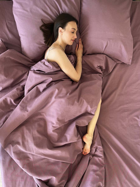 Изображение товара Комплект постельного белья Mio Tesoro 1.5сп / Лен150-6 (сливовый)