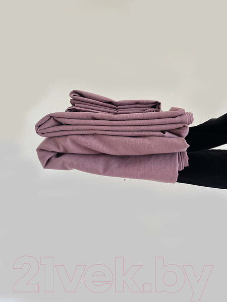 Изображение товара Комплект постельного белья Mio Tesoro 1.5сп / Лен150-6 (сливовый)