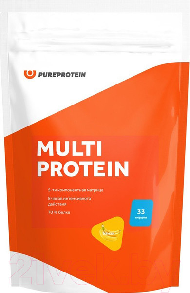 Изображение товара Протеин Pureprotein Мультикомпонентный Банан (1000г)