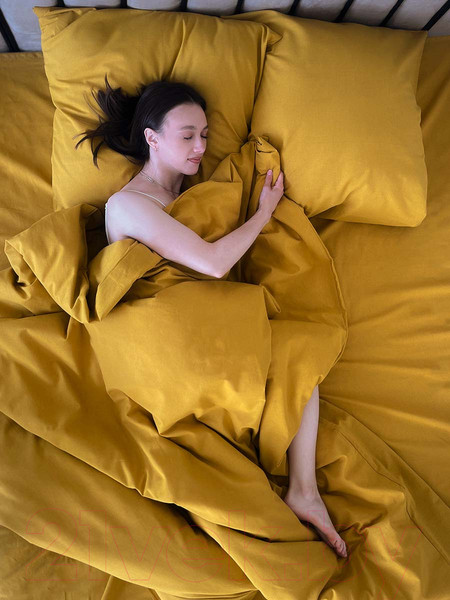 Изображение товара Комплект постельного белья Mio Tesoro 2сп / Лен200-5 (горчичный)