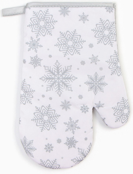 Изображение товара Рукавица-прихватка Доляна Снежинки серебро / 9446103