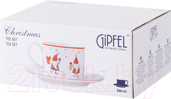 Изображение товара Чашка с блюдцем Gipfel Christmas 42938