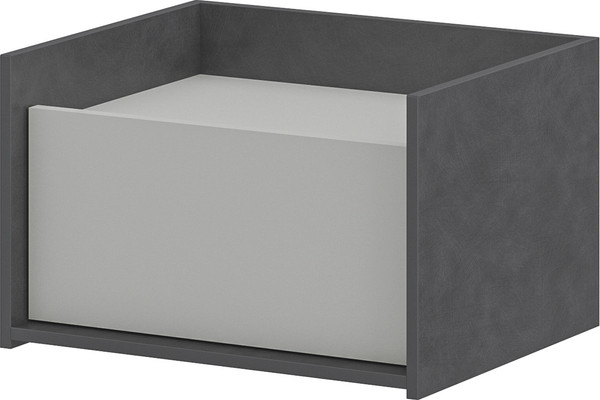 Изображение товара Прикроватная тумба Мебель-Неман Модена МН-048-06-Ц1 (лунный камень/металл бруклин)