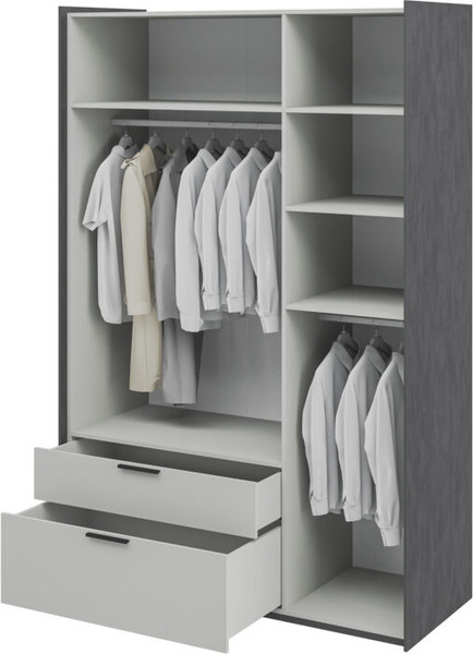 Изображение товара Шкаф Мебель-Неман Модена МН-048-13-Ц1 (лунный камень/металл бруклин)