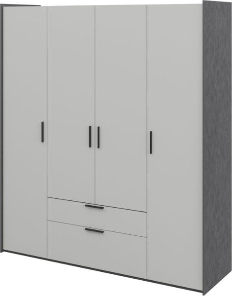 Изображение товара Шкаф Мебель-Неман Модена МН-048-14-Ц1 (лунный камень/металл бруклин)