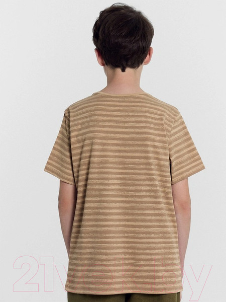Изображение товара Футболка детская Mark Formelle 113432 (р.110-56, полоска на карамели)