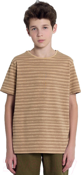 Изображение товара Футболка детская Mark Formelle 113432 (р.128-64, полоска на карамели)