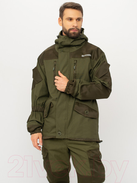 Изображение товара Костюм для охоты и рыбалки Huntsman Горка 5 деми -5°С Палатка/Грета Хаки  (р-р 56-58/170-176)