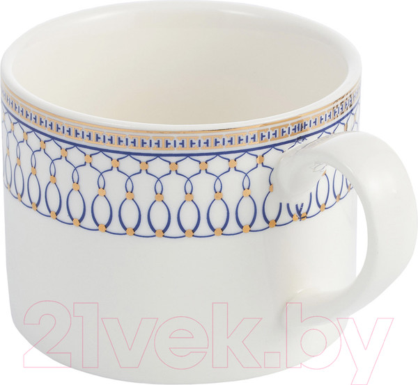 Изображение товара Чашка с блюдцем Gipfel Orpheus 51559 (белый/синий)