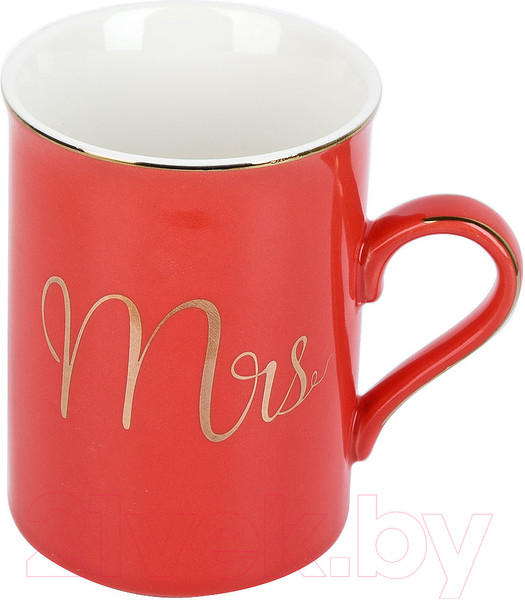 Изображение товара Кружка с ложкой Nouvelle Mrs / 1060064-1 (красный)