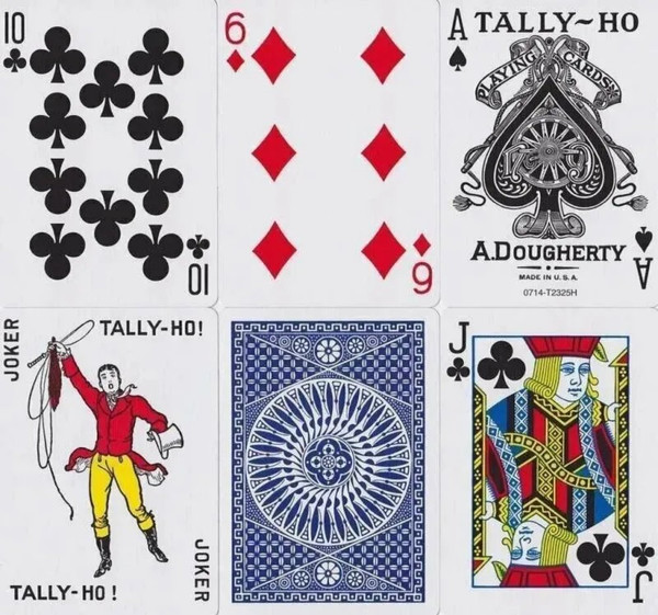 Изображение товара Игральные карты Tally-Ho Standart Index Circle / 1003428-b (синий)