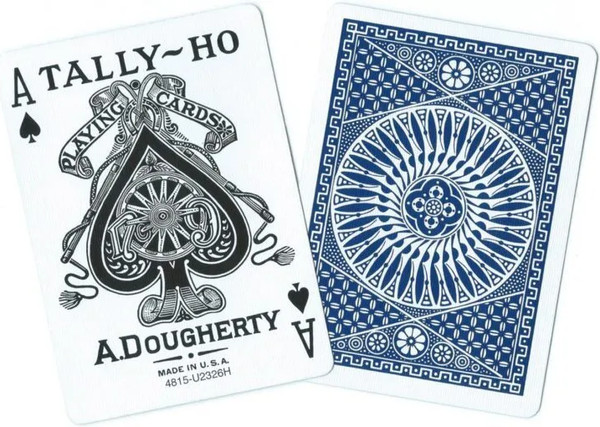 Изображение товара Игральные карты Tally-Ho Standart Index Circle / 1003428-b (синий)