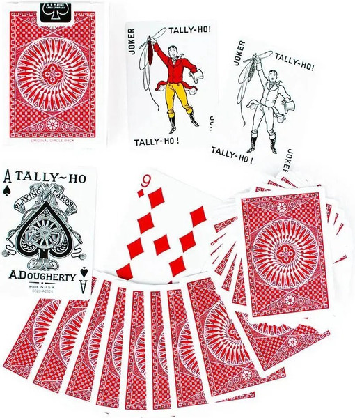 Изображение товара Игральные карты Tally-Ho Standart Index Circle / 1003428-r (красный)