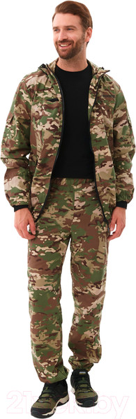 Изображение товара Костюм для охоты и рыбалки Huntsman Стрелок Антимоскит Мультикам Сорочка Смесовая (р-р 48-50/170-176)