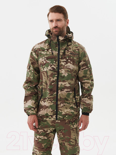 Изображение товара Костюм для охоты и рыбалки Huntsman Стрелок Антимоскит Мультикам Сорочка Смесовая (р-р 52-54/170-176)