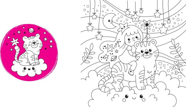 Изображение товара Раскраска Эксмо Неразбериха в стране Kawaii, мягкая обложка