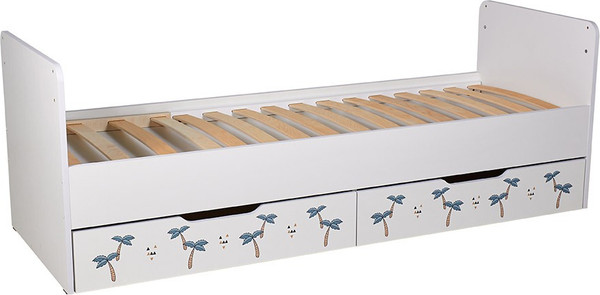 Изображение товара Детская кроватка Фея 1100 Жирафик / 0001033.9.16 (белый)