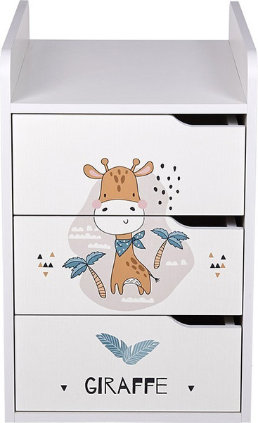 Изображение товара Детская кроватка Фея 1100 Жирафик / 0001033.9.16 (белый)