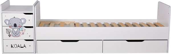 Изображение товара Детская кровать-трансформер Фея 1100 Коала / 0001033.9.17 (белый)