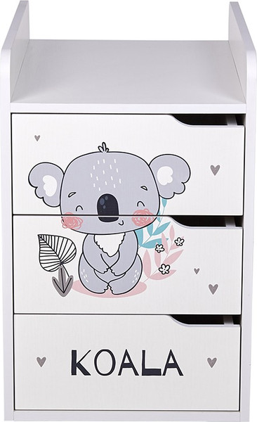 Изображение товара Детская кровать-трансформер Фея 1100 Коала / 0001033.9.17 (белый)