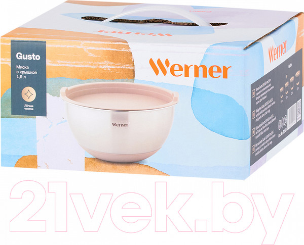 Изображение товара Миска Werner Gusto 52164 (с крышкой, бежевый)