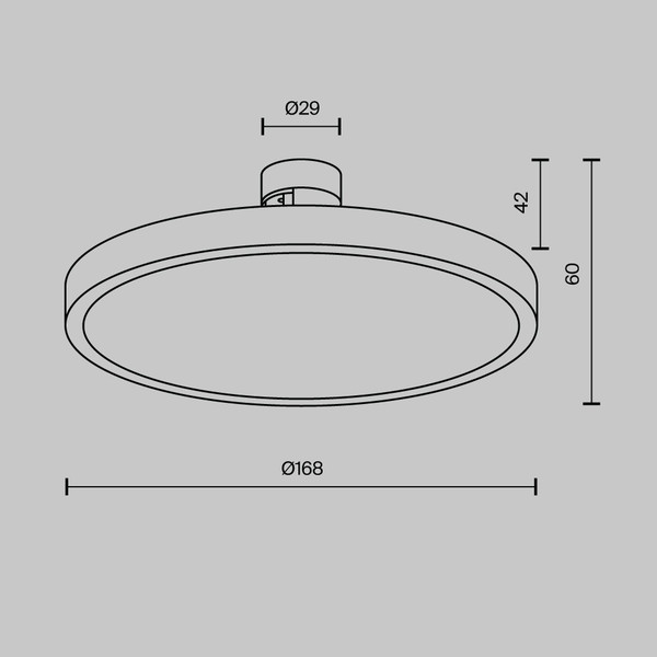 Изображение товара Трековый светильник Maytoni TR153-1-10W3K-BS