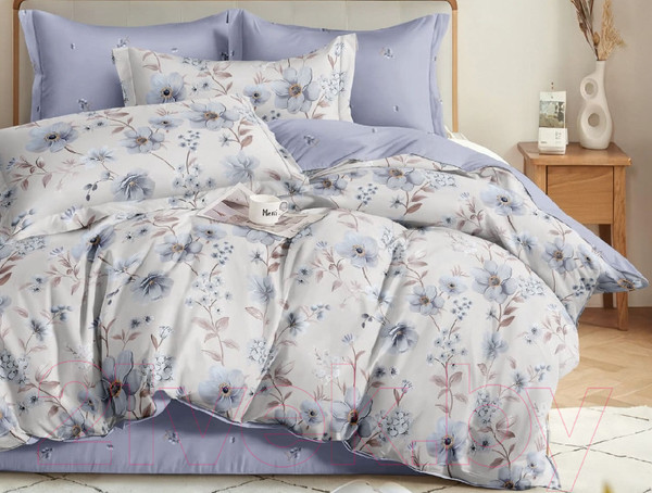 Изображение товара Комплект постельного белья Alleri Перкаль Elite 2сп с европростыней / Пер-124