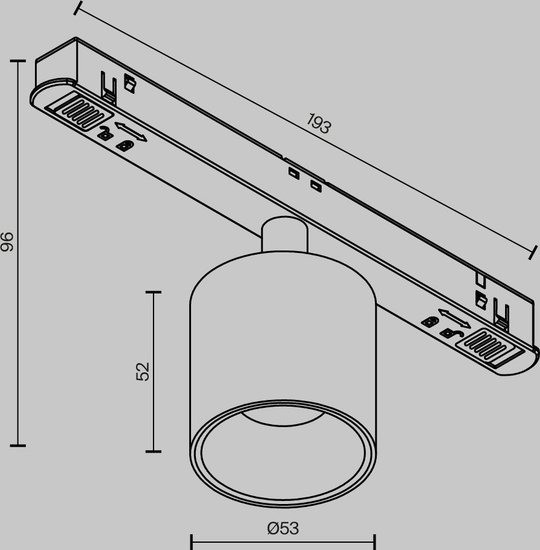 Изображение товара Трековый светильник Maytoni TR132-4-7W-DS-B