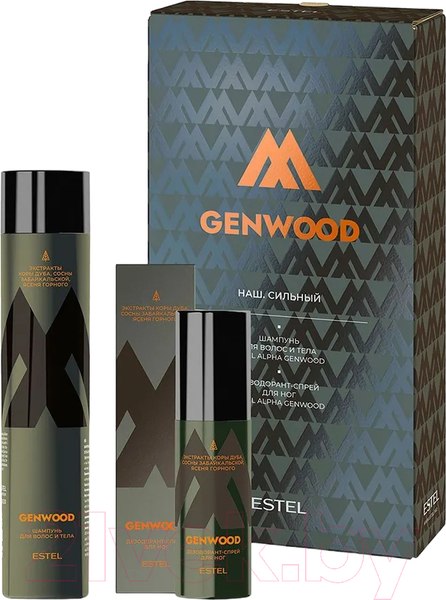 Изображение товара Набор косметики для тела и волос Estel Alpha Genwood Наш Сильный