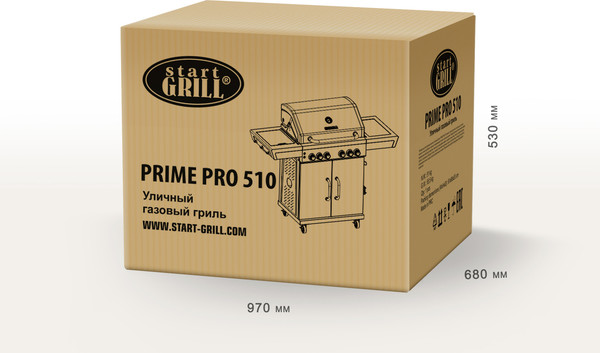Изображение товара Газовый гриль Start Grill 5+1 / PRIME-PRO-510 