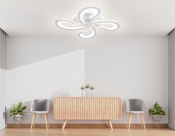 Изображение товара Люстра Ambrella FA1702/4 WH/CH (белый/хром)