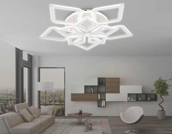 Изображение товара Люстра Ambrella FA8914/5+5 WH/CH (белый/хром)