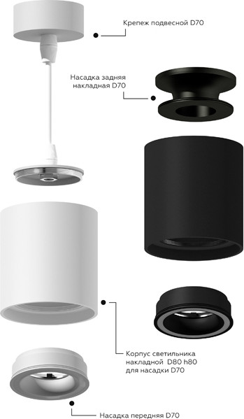 Изображение товара Плафон Ambrella C7511 SBK (черный песок)