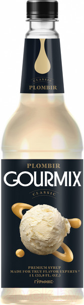 Изображение товара Сироп Gourmix Classic Пломбир (1л)