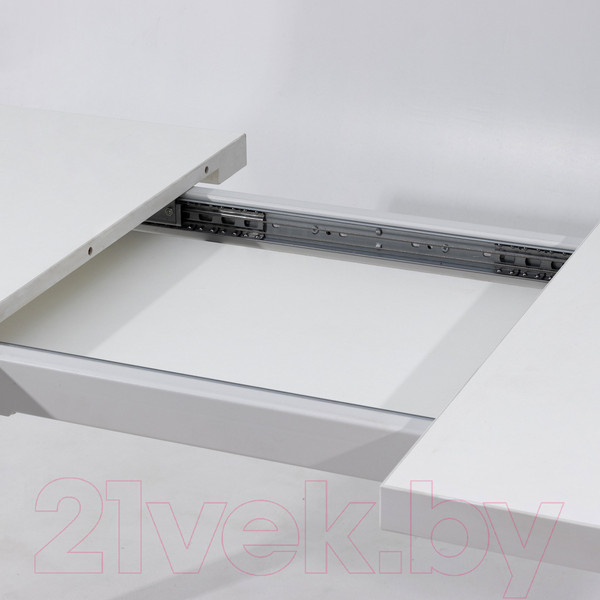 Изображение товара Обеденный стол Millwood Ванкувер 120-152x70x75 (белый/металл белый)